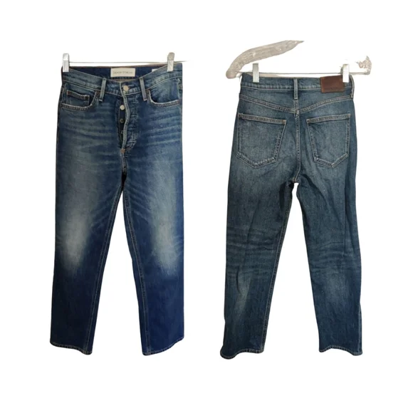 Aritzia Denim Forum Arlo High Rise Straight Jeans short - Picture 5 of 15